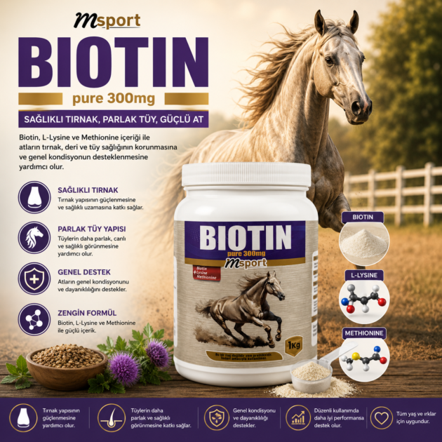 mSport Biotin Pure 300mg 1kg